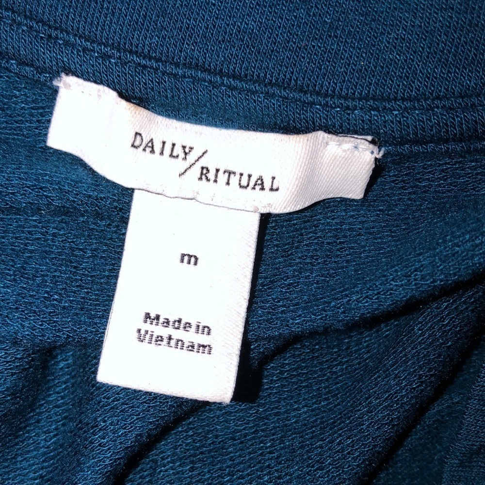 Daily Ritual dark turquoise romper size medium - Picture 6 of 11